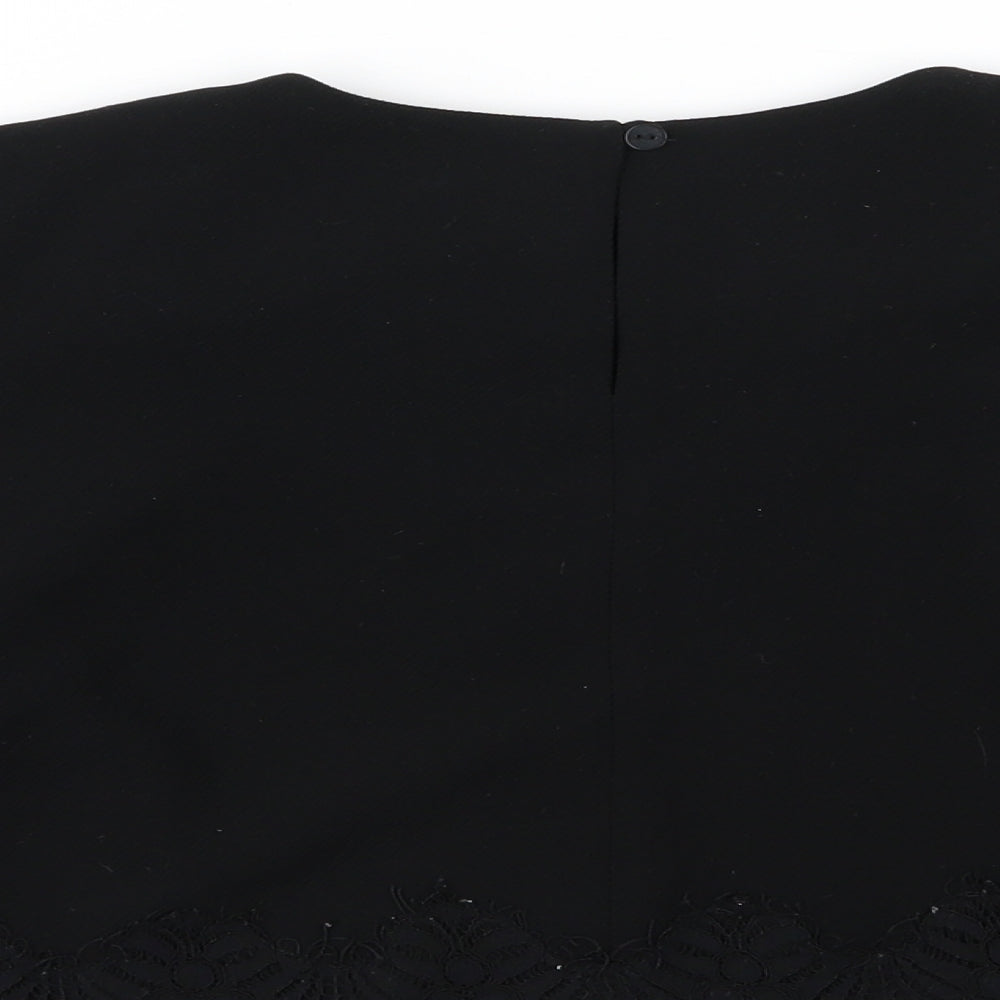French Connection Womens Black Basic Blouse Size 6