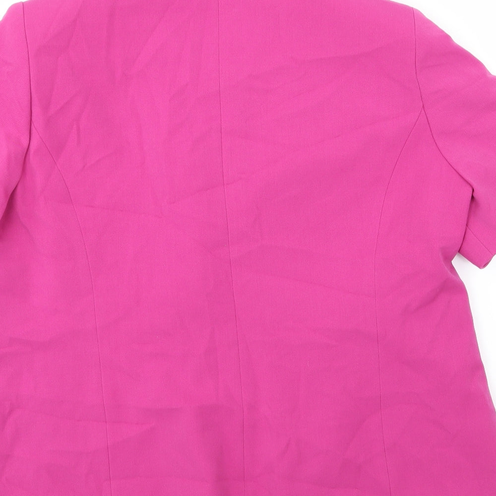 Gray Osbourn Womens Pink Jacket Size 20