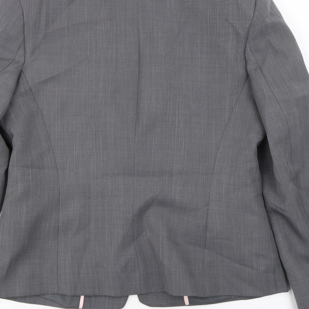 Dorothy Perkins Womens Grey Jacket Blazer Size 10