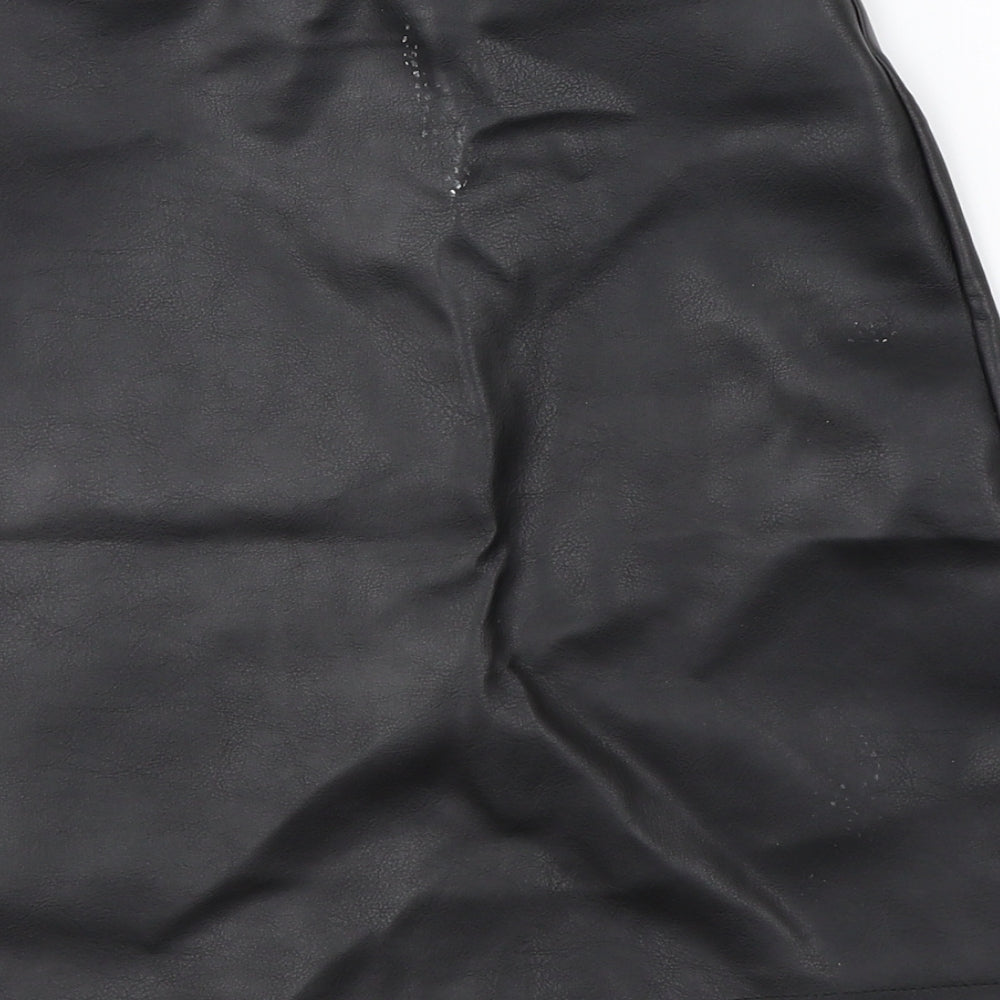 PRETTYLITTLETHING Womens Black A-Line Skirt Size 6