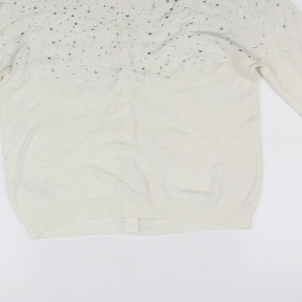 Atmosphere Womens Silver Pullover Jumper Size 8
