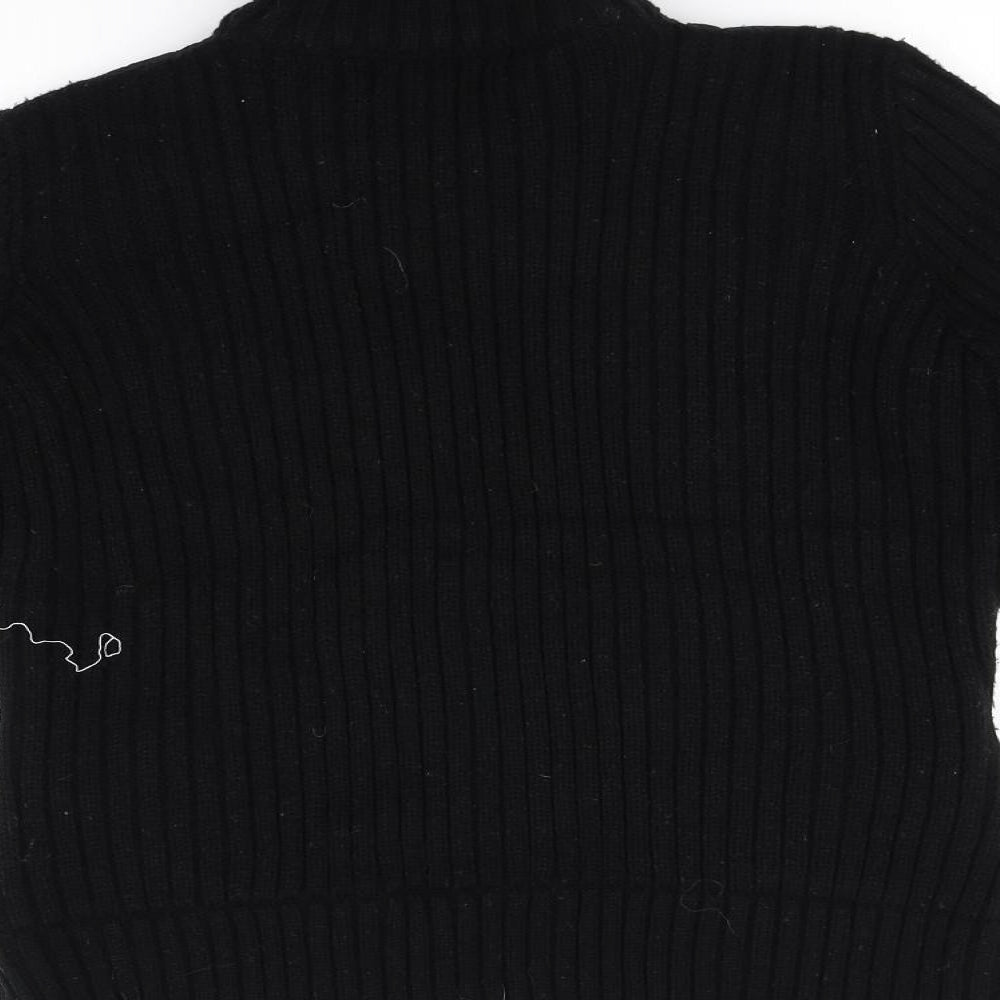 text Womens Black Jacket Size M