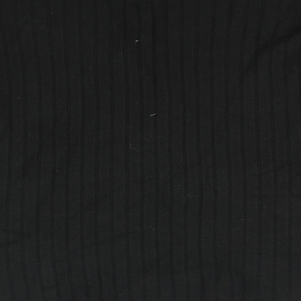 FABRIZIO Womens Black Basic T-Shirt Size L