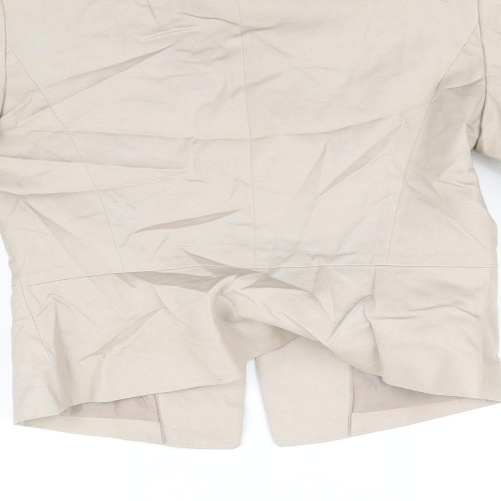 Julie mcdonald Womens Beige Jacket Size 12