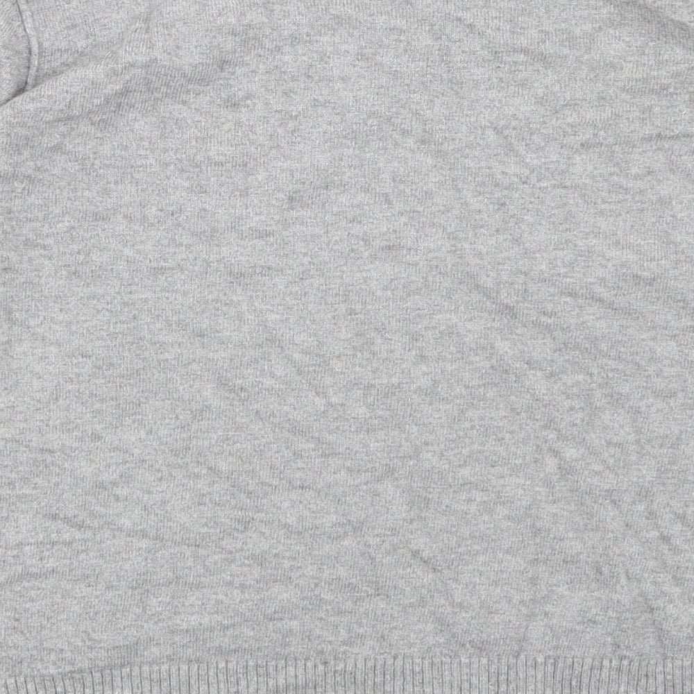 Weekend Womens Grey Basic T-Shirt Size 12