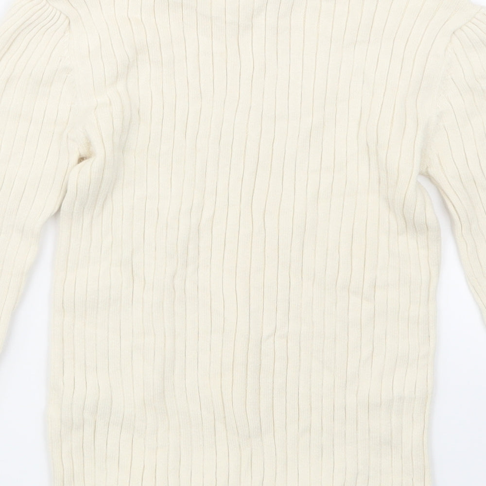 TU Girls Beige Pullover T-Shirt Size 5-6 Years