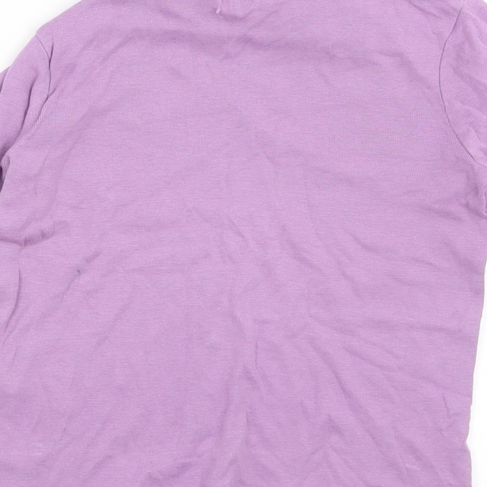La Redoute Girls Purple Pullover Sweatshirt Size 8 Years
