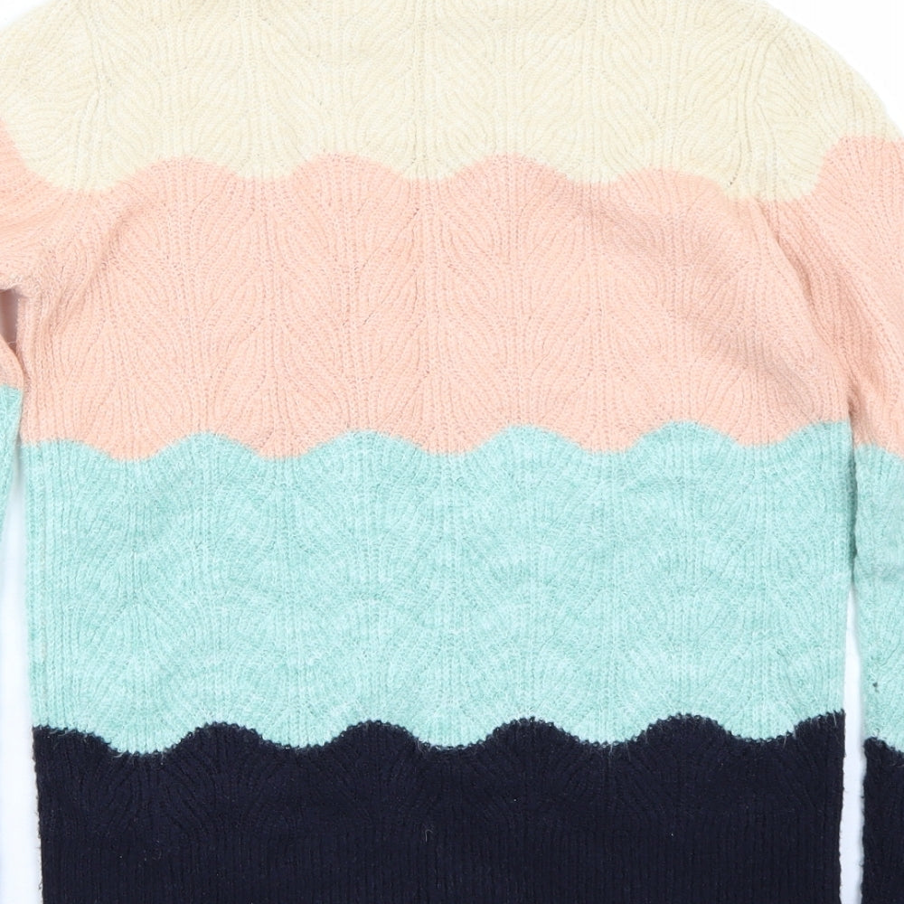Oasis Womens Blue Pullover Jumper Size XS