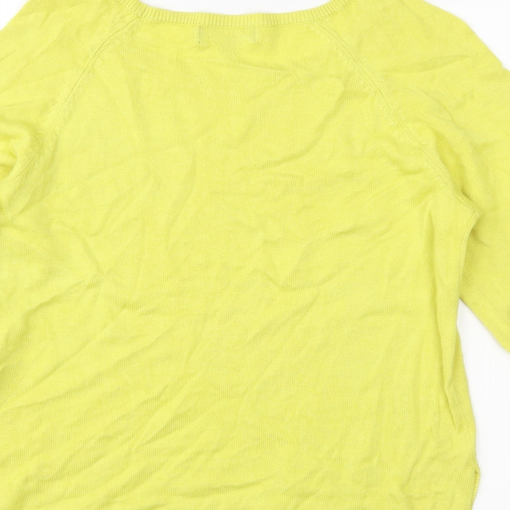 newlook Womens Yellow Pullover Jumper Size 6