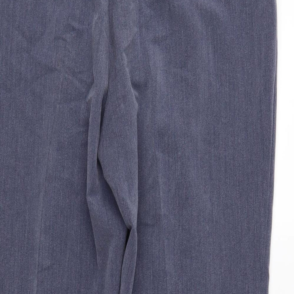 Classic Womens Blue Cropped Trousers Size 16 L25 in