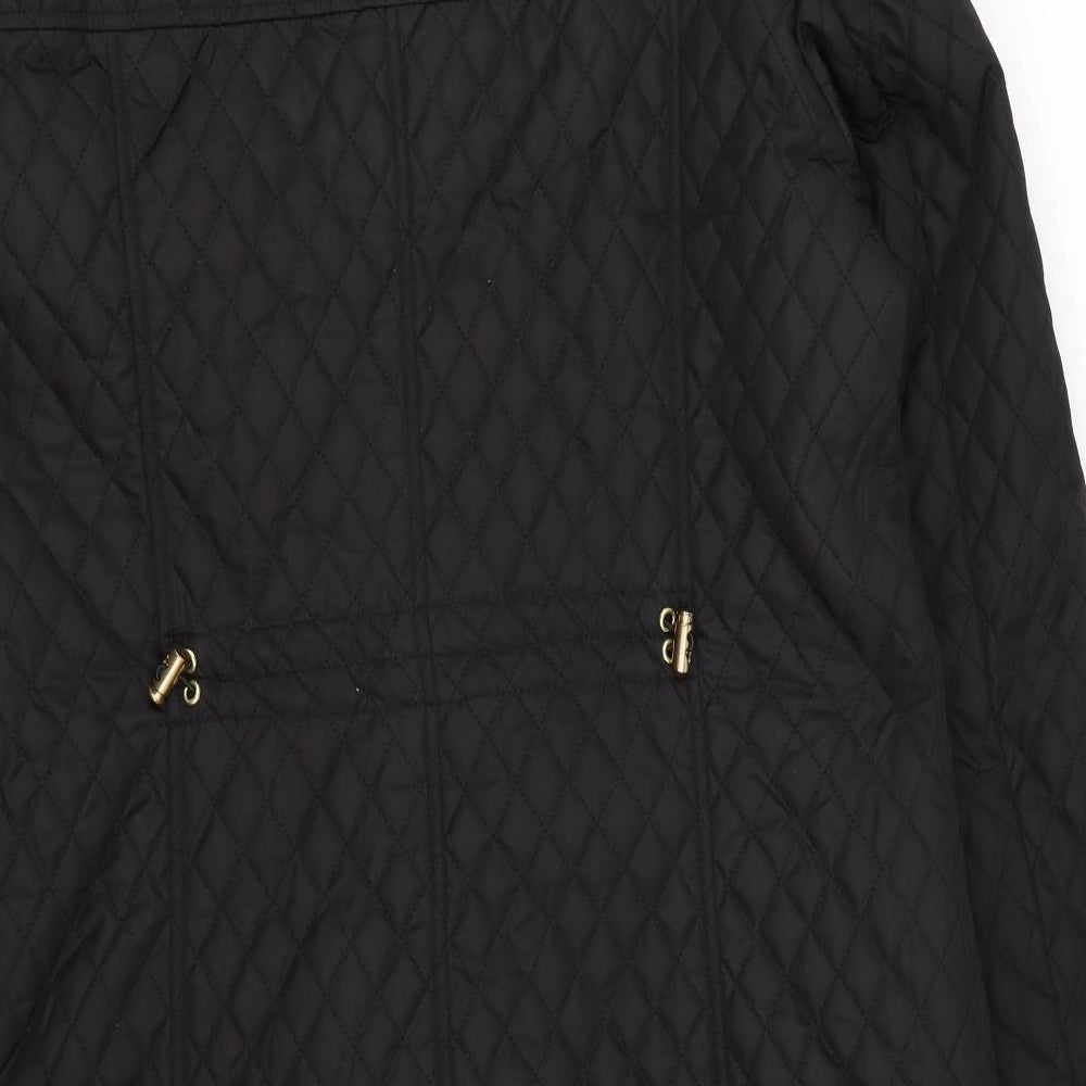Country Casuals Womens Black Overcoat Coat Size 10