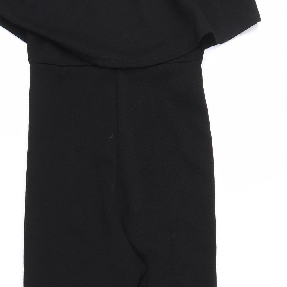 Missguided Womens Black Jumpsuit One-Piece Size 8