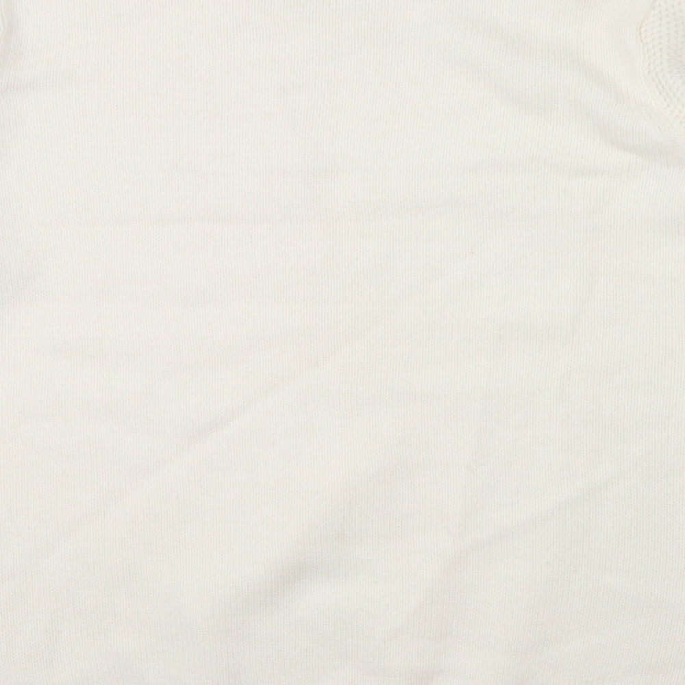 Isle Essentials Womens Ivory Pullover Jumper Size M