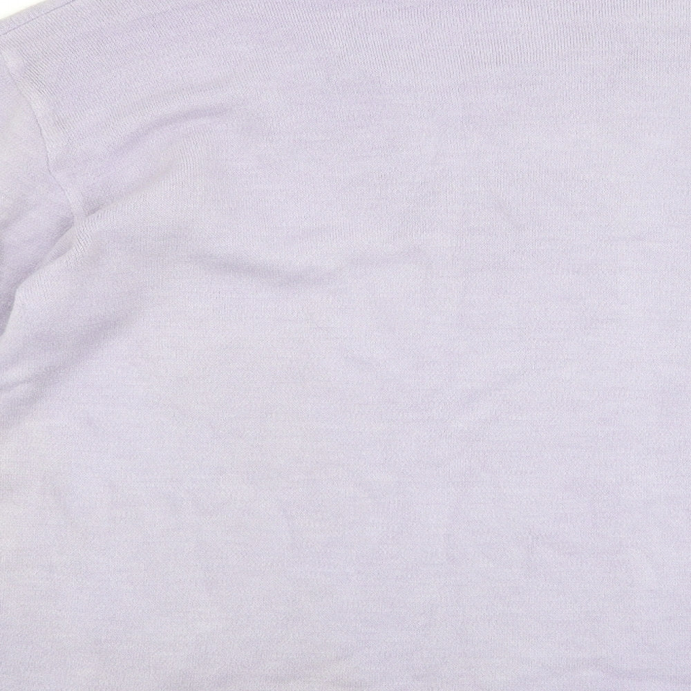 Sarah Hamilton Womens Purple Pullover Jumper Size L