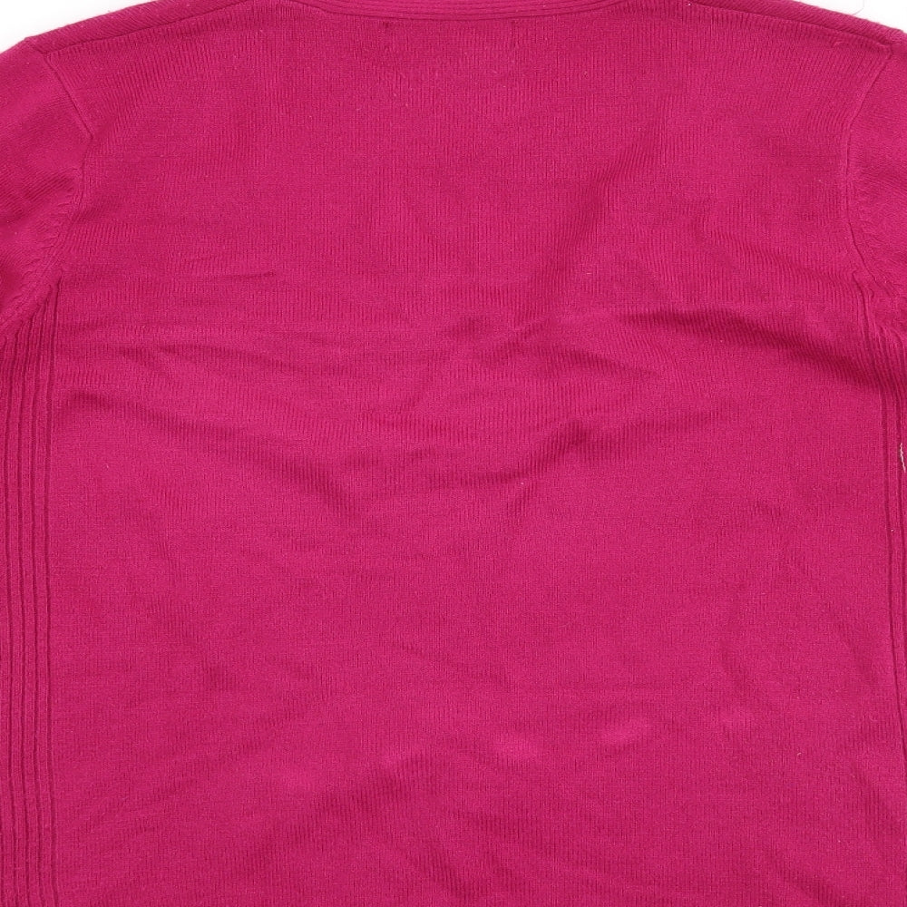 ALEXARA Womens Orange Pullover Jumper Size XL