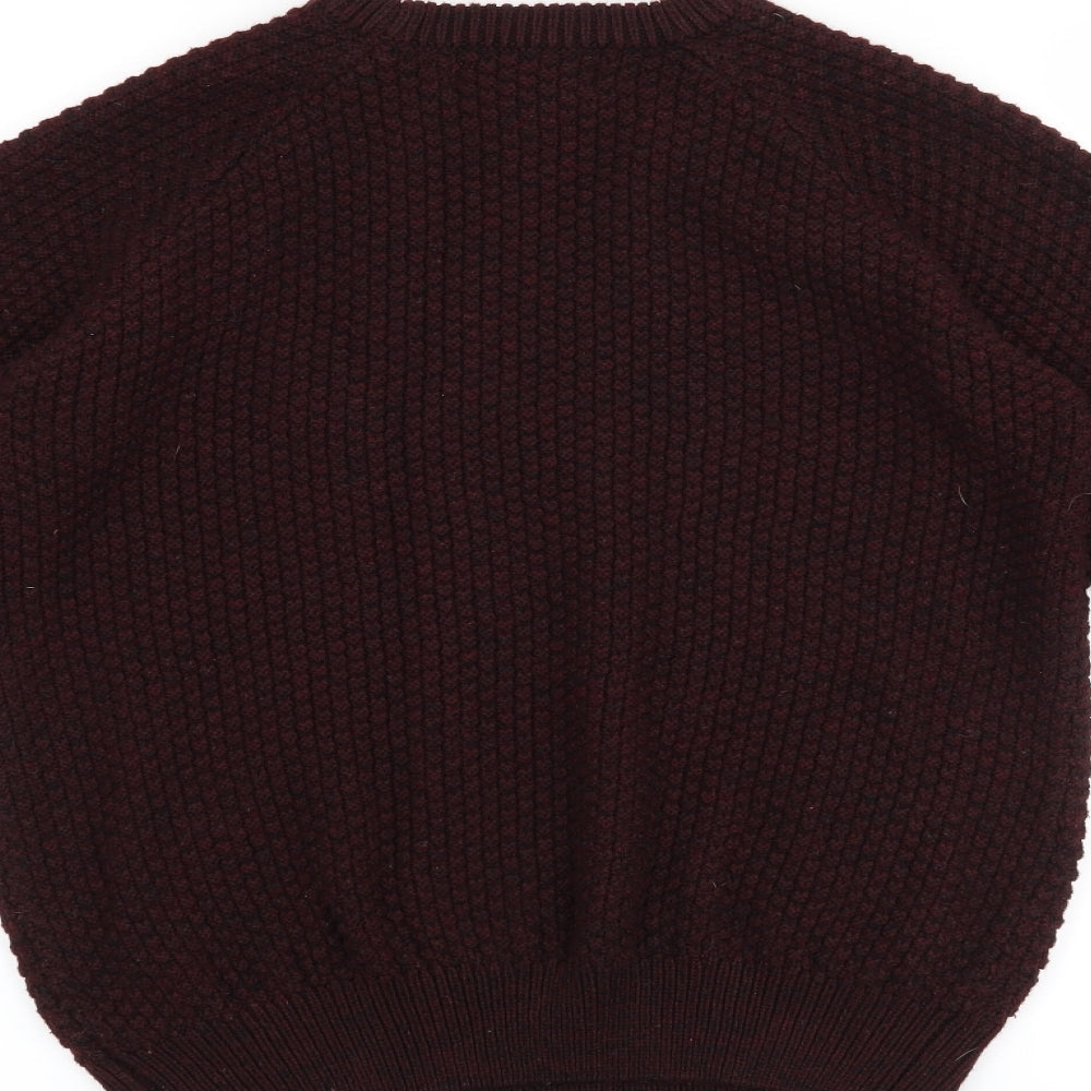 Cedarwood State Mens Purple Pullover Jumper Size S