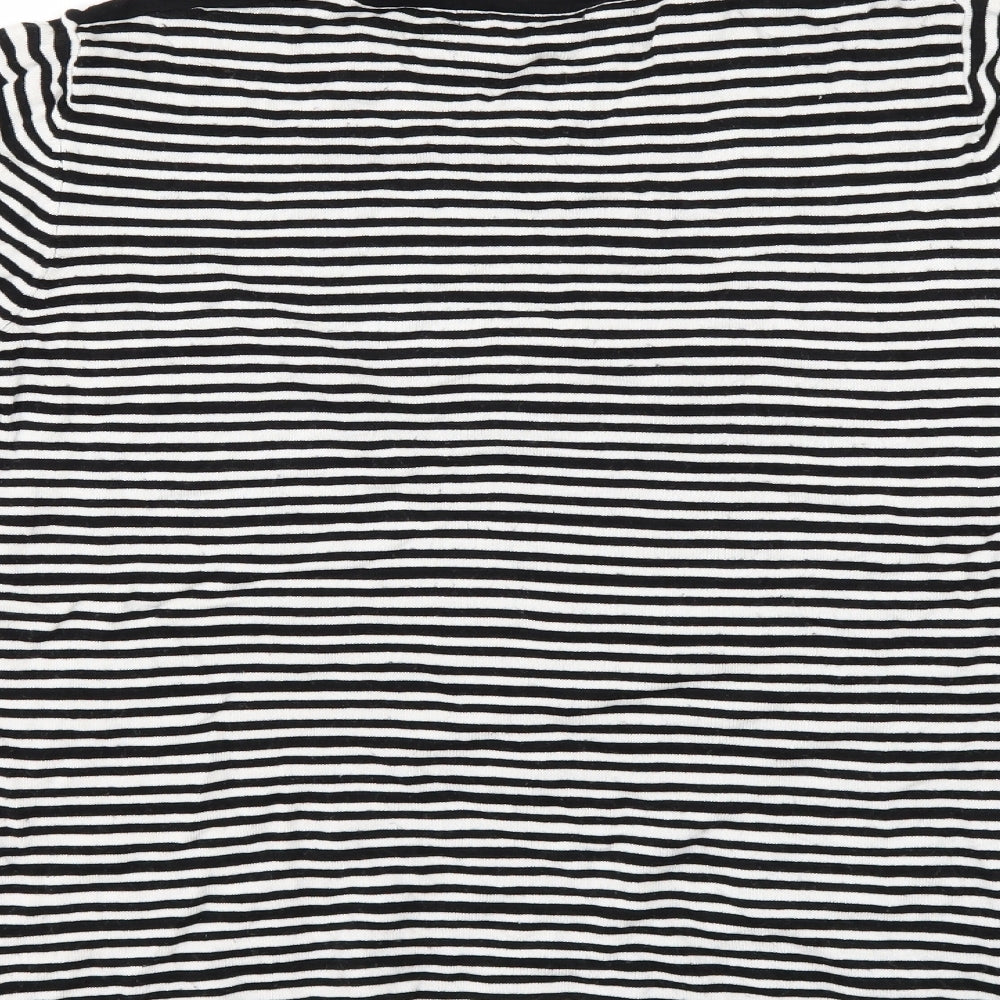 Annabelle Womens White Striped Basic Blouse Size 14