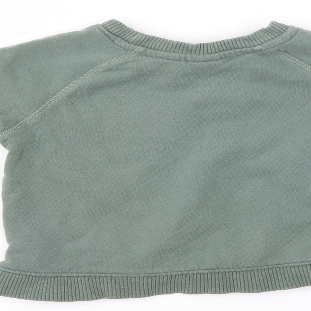 Mini Club Boys Green Pullover Jumper Size 12-18 Months
