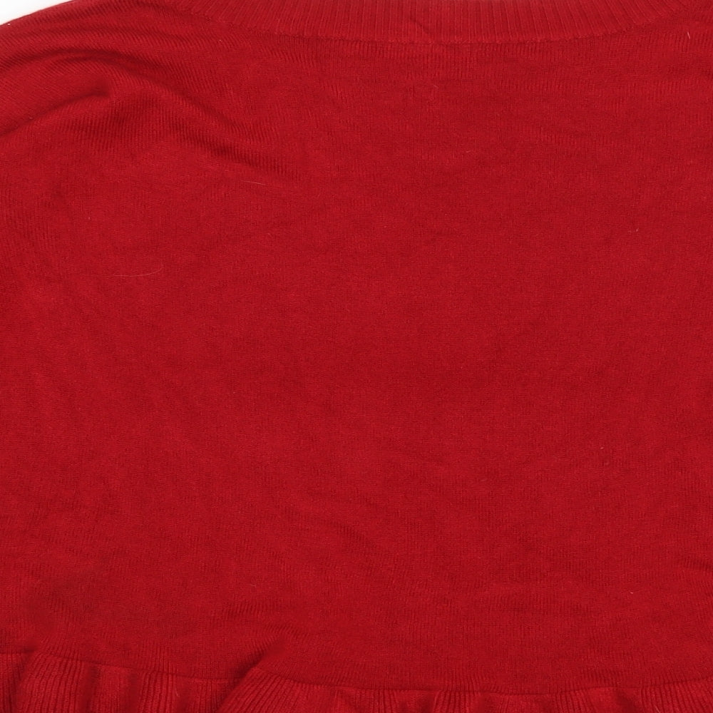 Papaya Womens Red Pullover Jumper Size 10