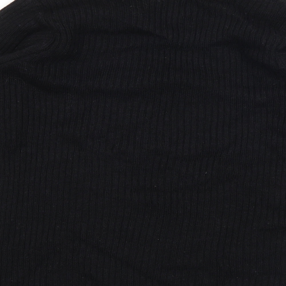 mode Womens Black Pullover Jumper Size 12