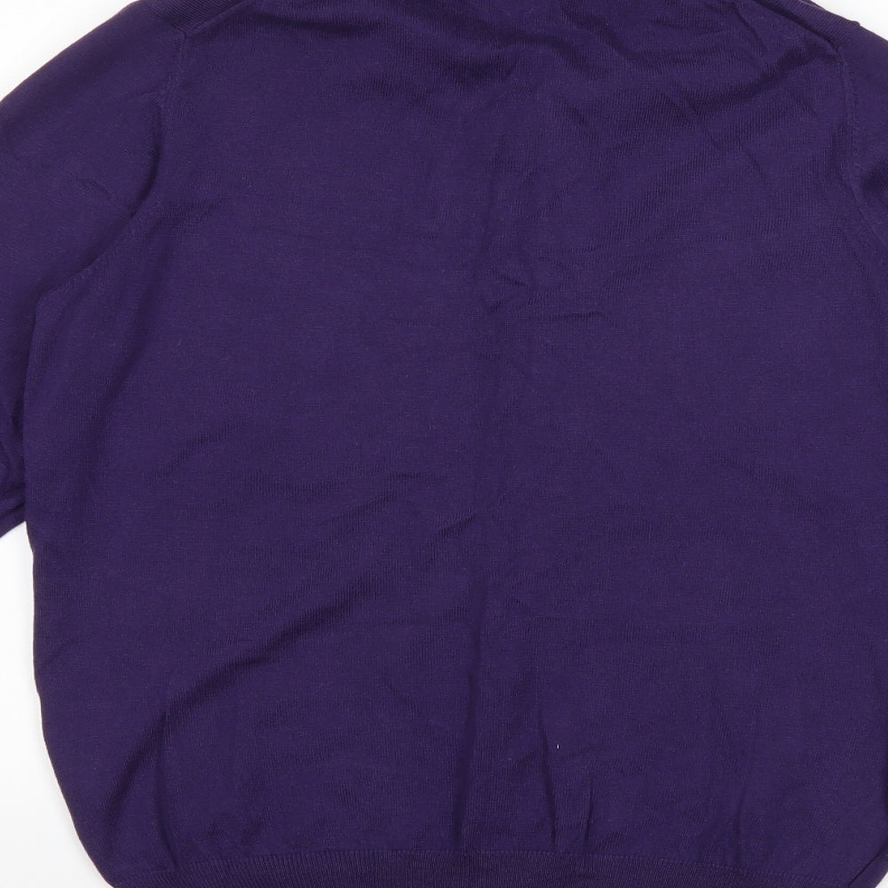 Marks & Spencer Mens Purple Pullover Jumper Size S