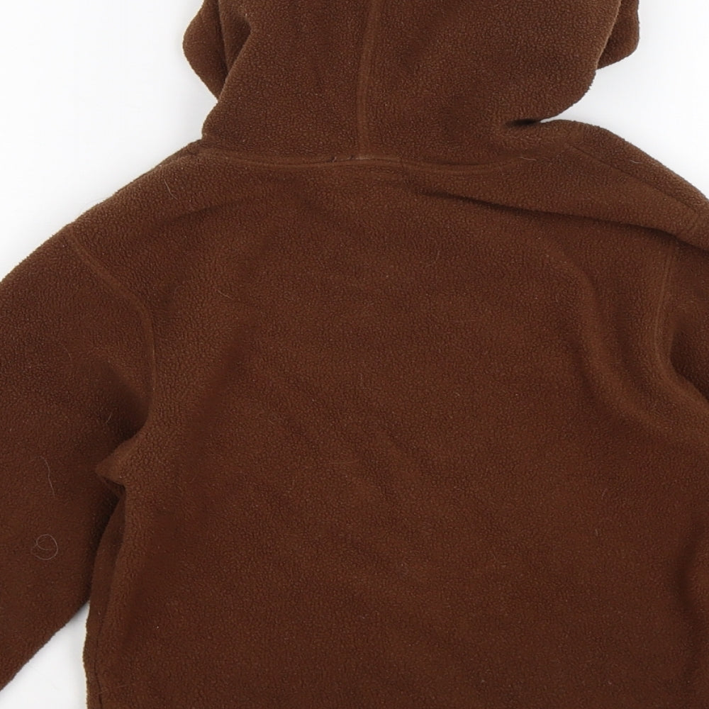GGS Kids Boys Brown Rayon Full Zip Hoodie Size 2 Years - Canada