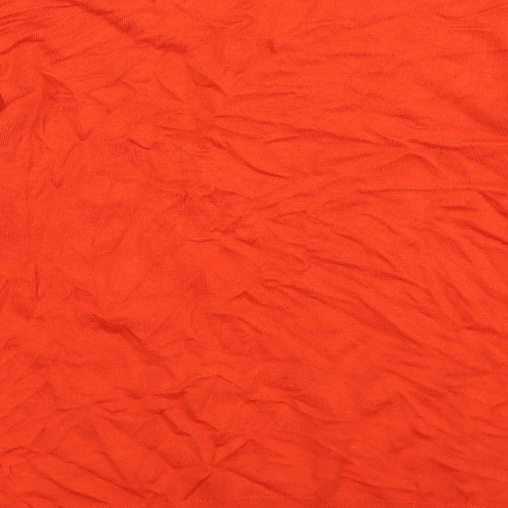 George Womens Orange Knit Pullover Jumper Size 8