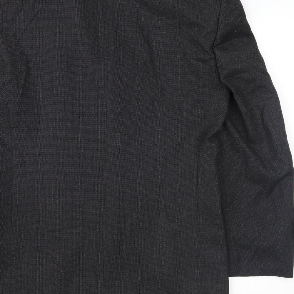 Burton Mens Grey Jacket Suit Jacket Size 36