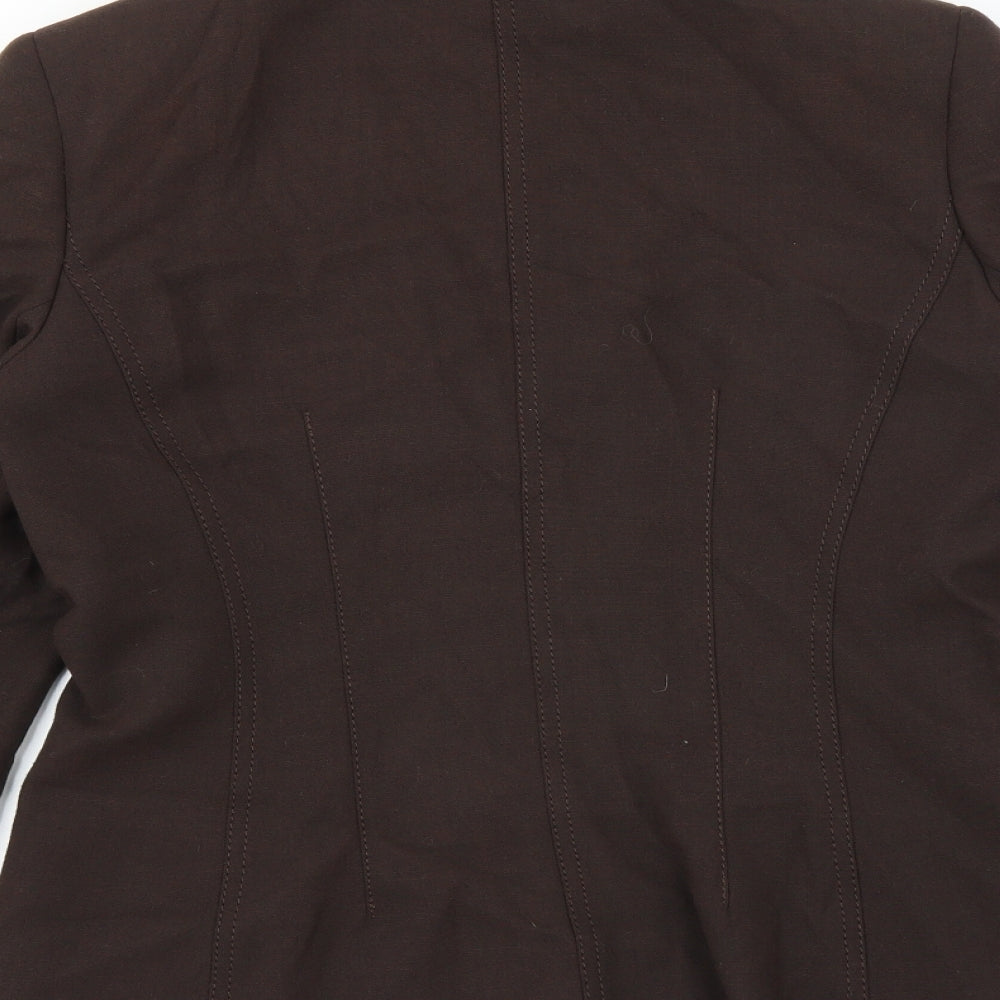 Marks and Spencer Womens Brown Jacket Suit Jacket Size 10