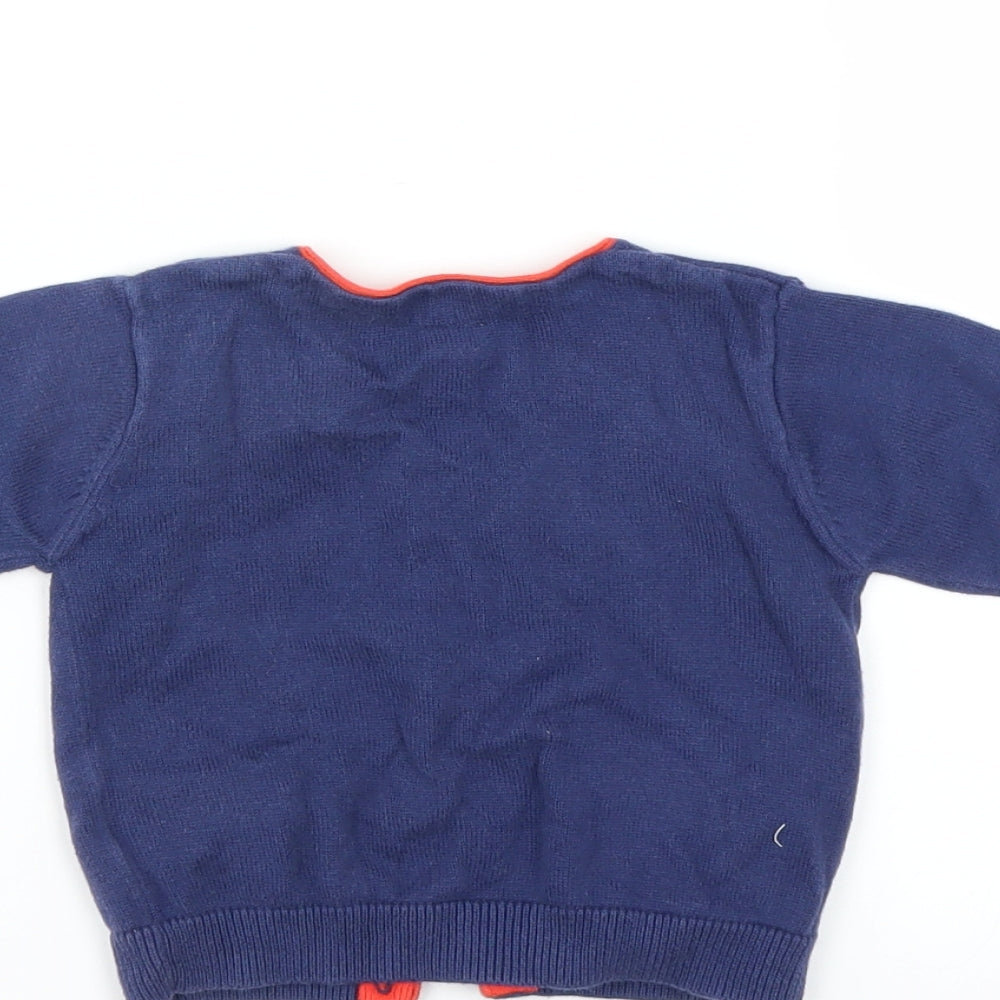 NEXT Girls Blue Cardigan Jumper Size 0-3 Months