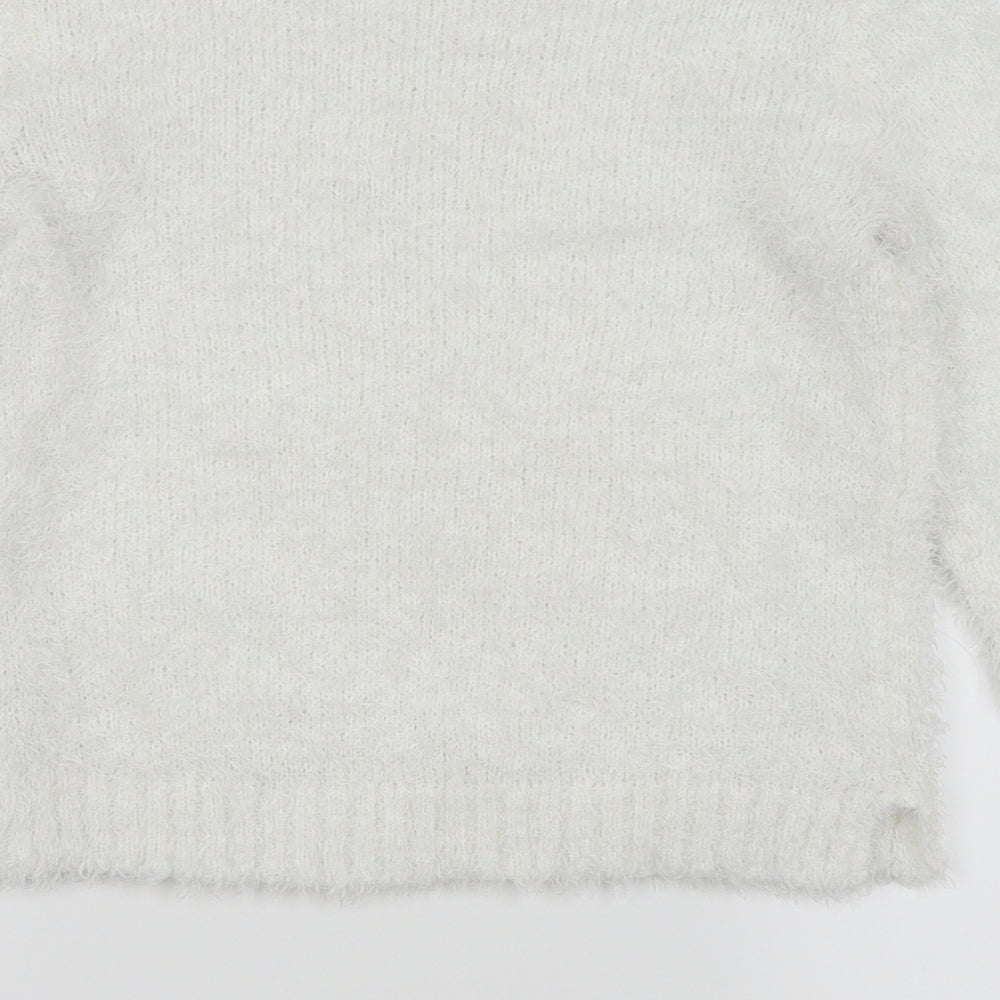 Divided by H&M Womens White Pullover Jumper Size 4