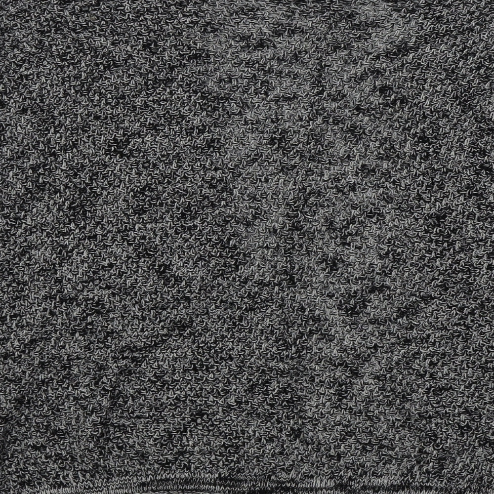 Brand and care label for double agent women’s grey cardigan jumper, size M