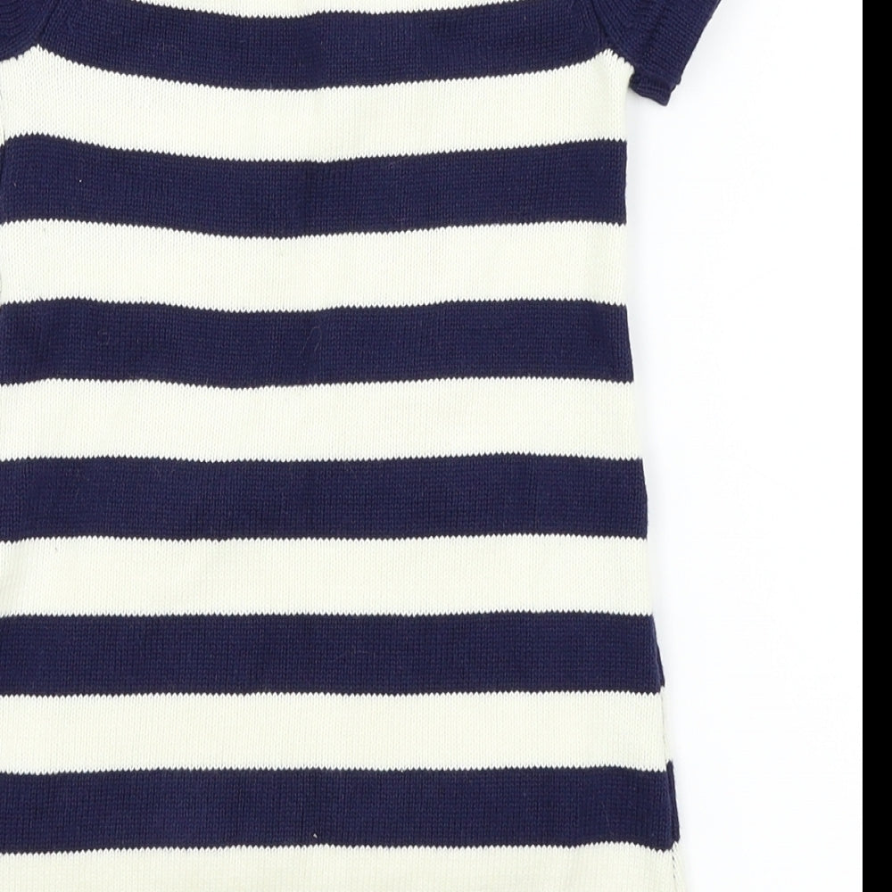 Miss Mona mouse Boys Blue Striped Fit & Flare Size 18-24 Months