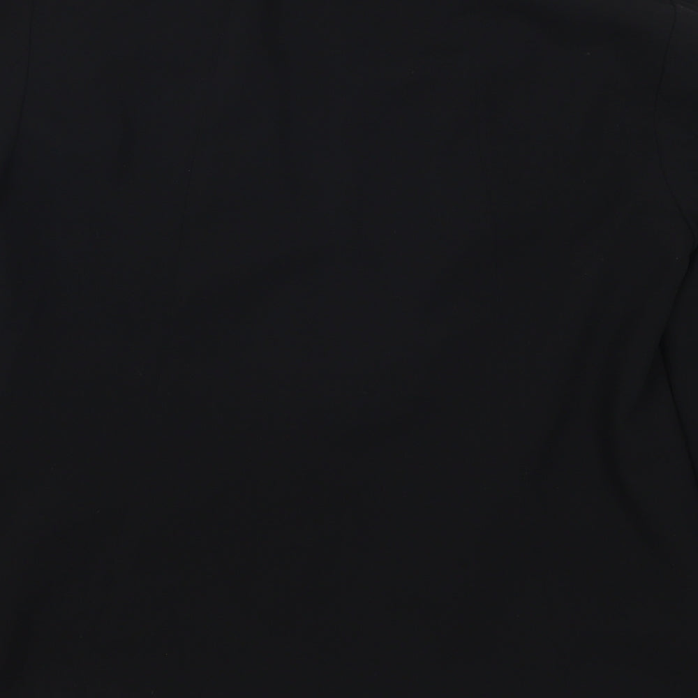 Brand and care label for Atmosphere women’s black jacket suit jacket, size UK 12