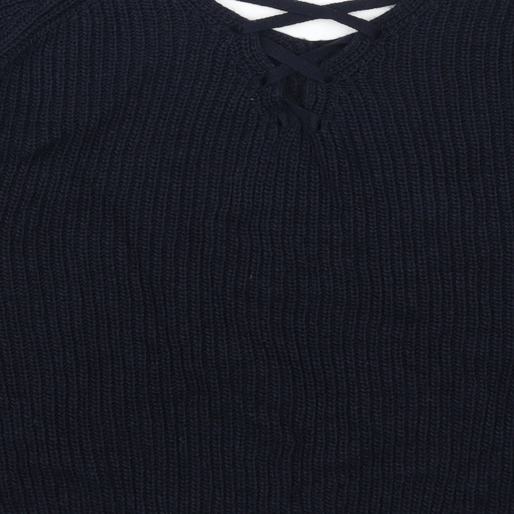 F&F Womens Blue Pullover Jumper Size 10