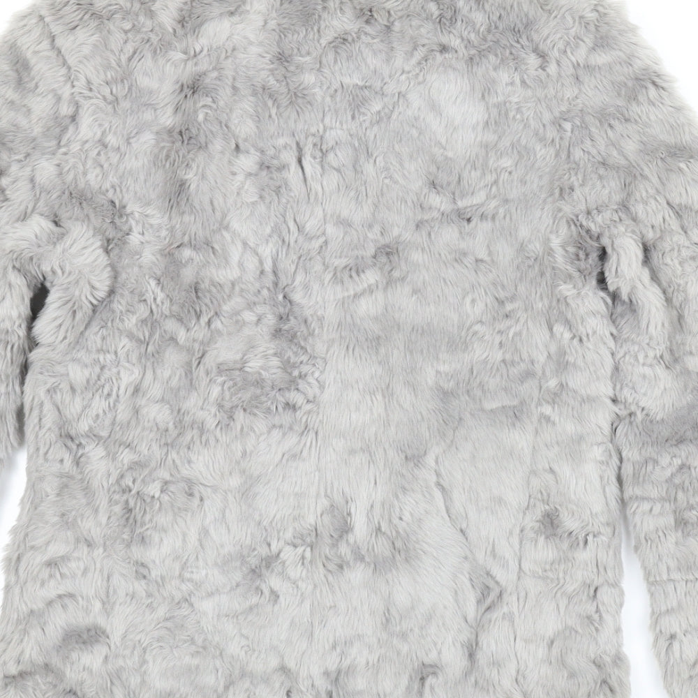 Divided Womens Grey Jacket Coat Size 8 - Sherpa coat