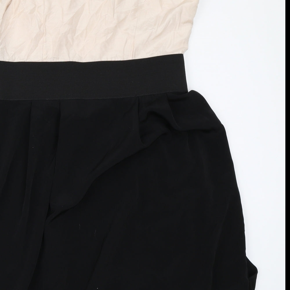 H&M Womens Black Skater Dress Size 40