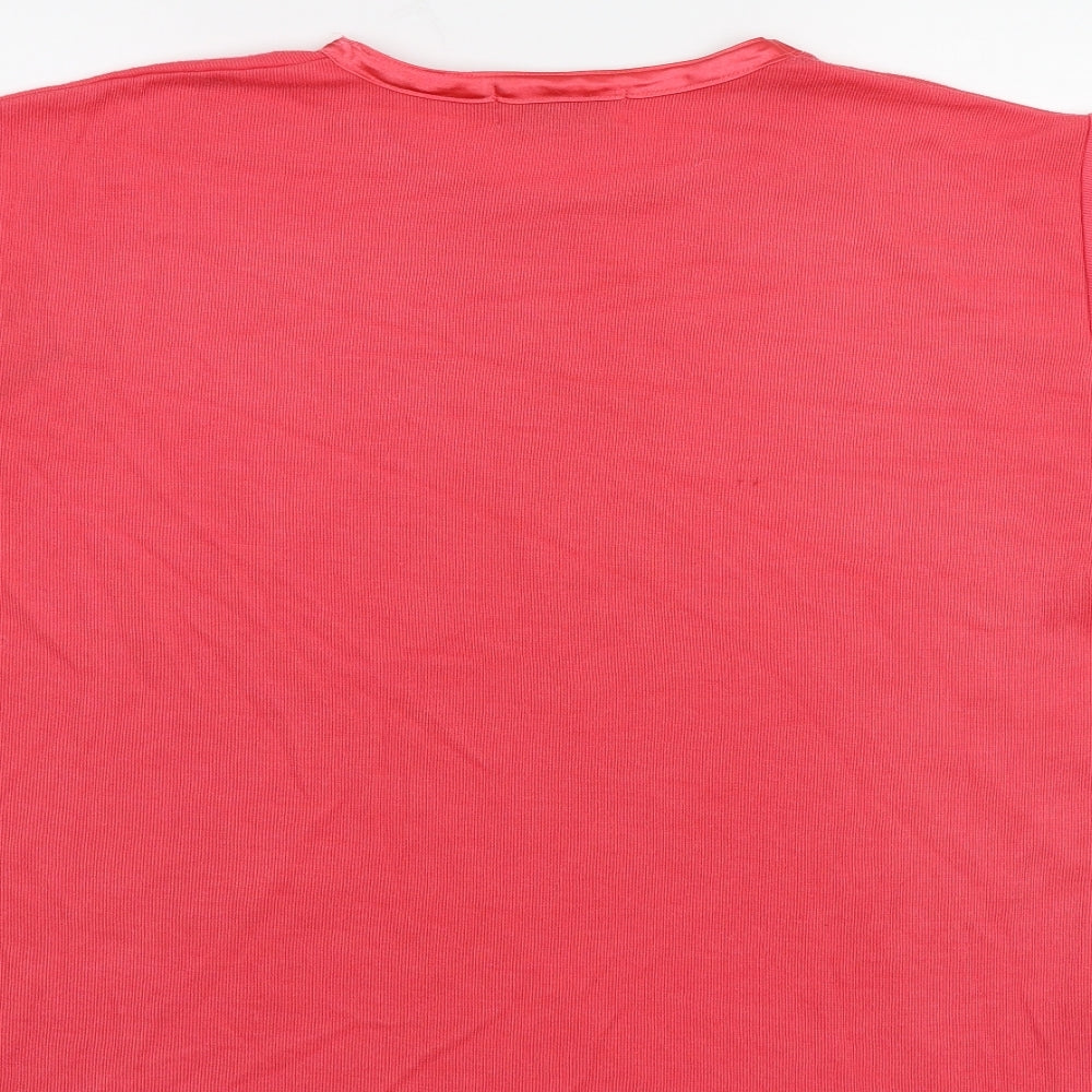 Carolyn Taylor Womens Pink Basic T-Shirt Size M