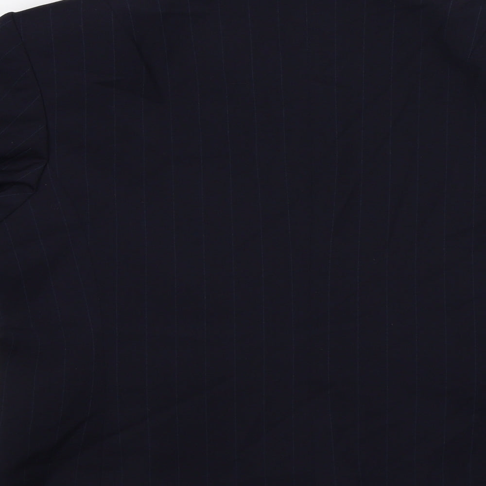 Wardrobes Womens Blue Striped Jacket Suit Top Size 10