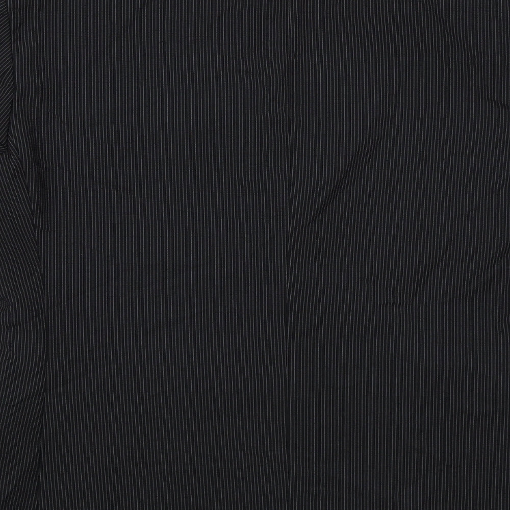 Burton Mens Black Striped Jacket Suit Size 38