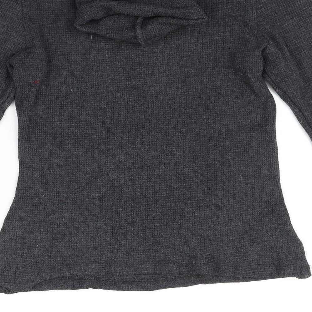 The Range Womens Grey Basic T-Shirt Size L