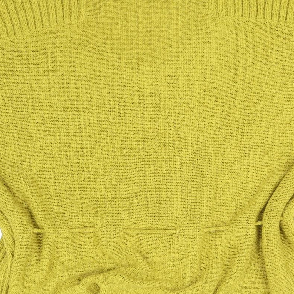 Savior Womens White Henley Jumper Size 14