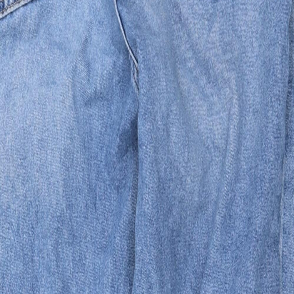 H&M Womens Blue Straight Jeans Size 8 L25 in