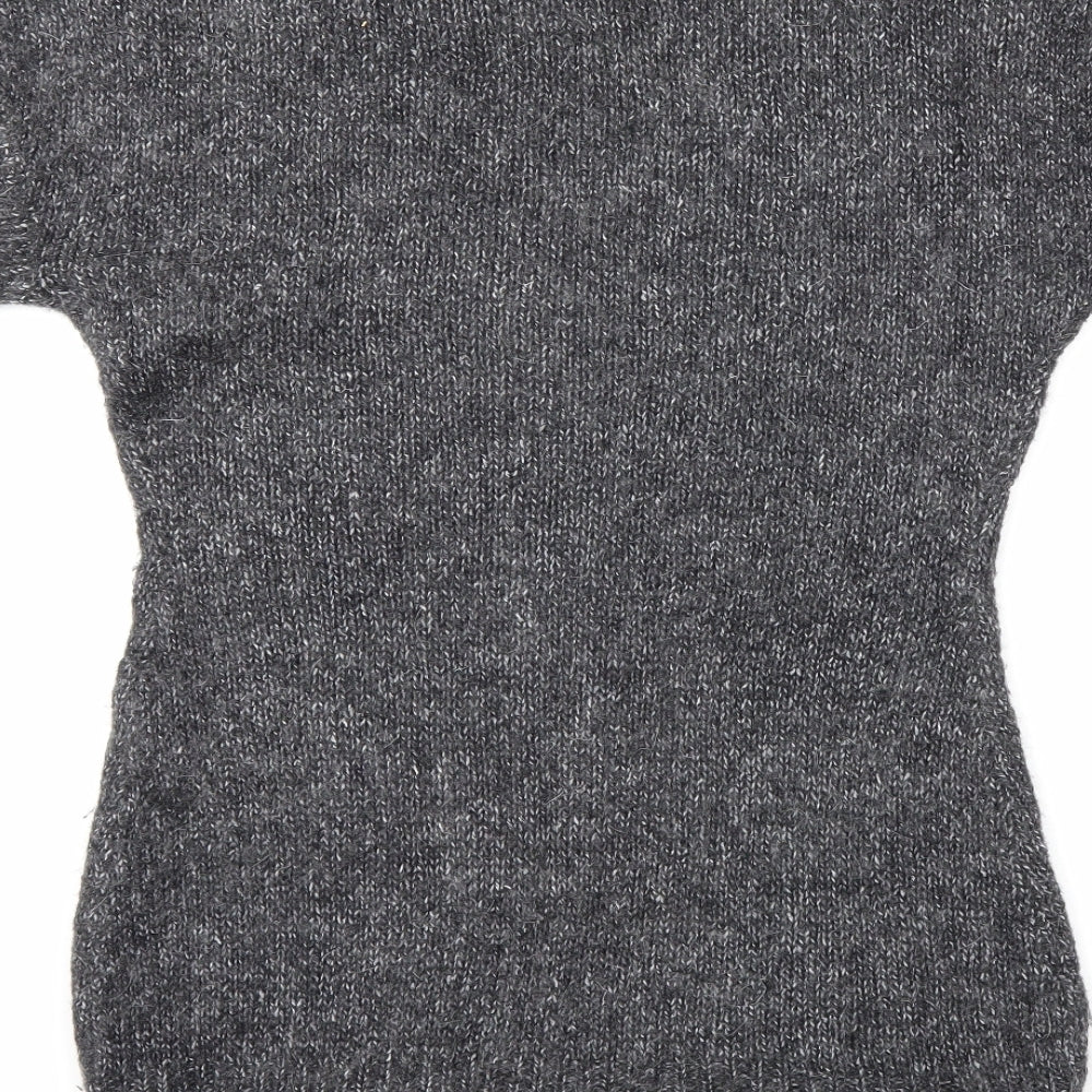 Internacionale Womens Grey Knit Pullover Jumper Size 14