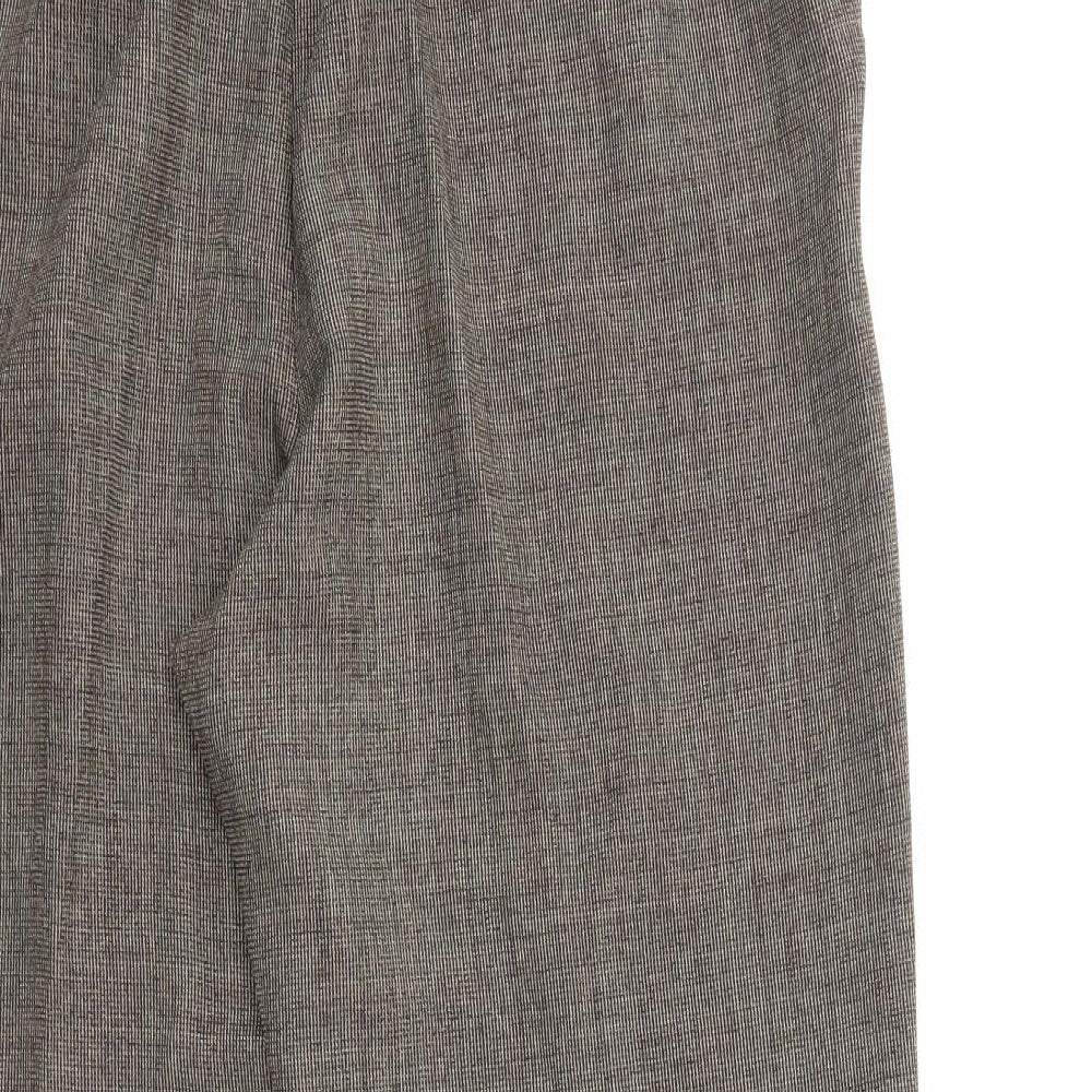 happit Womens Brown Trousers Size 14 L25 in