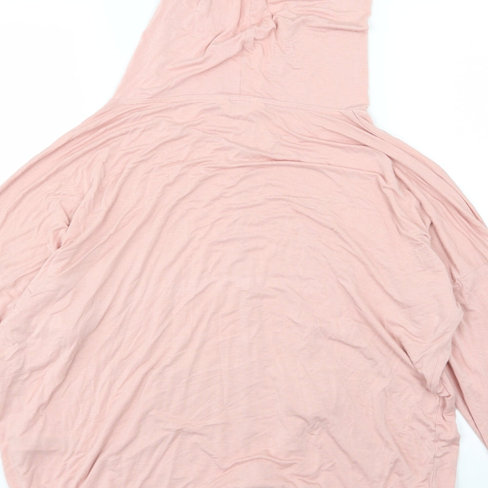 Marks and Spencer Womens Pink Jersey Top Pyjama Top Size 16