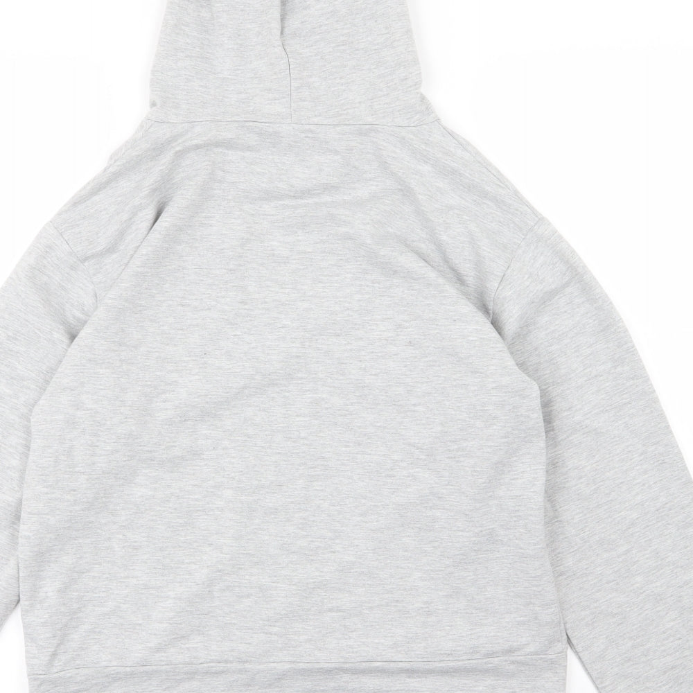 SheIn Womens Grey Jersey Pullover Hoodie Size M - NASA