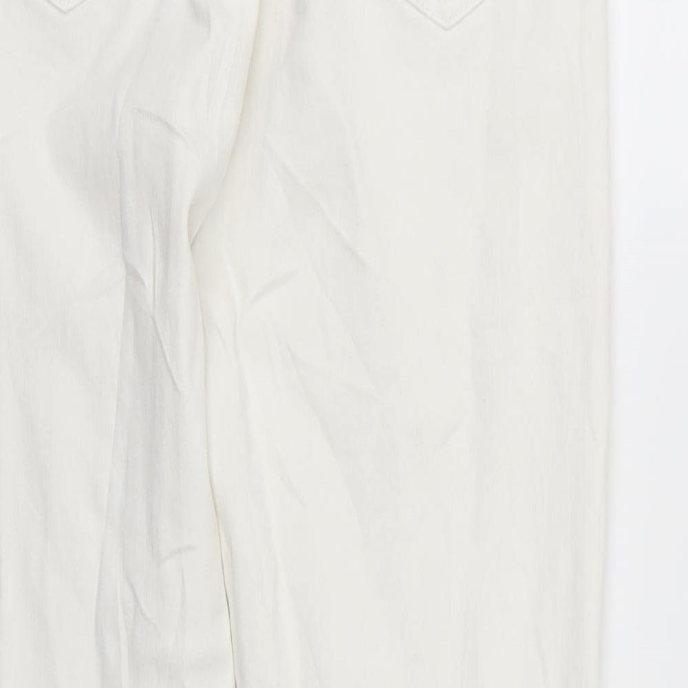 Marks & Spencer Womens White Denim Skinny Jeans Size 10 L26 in