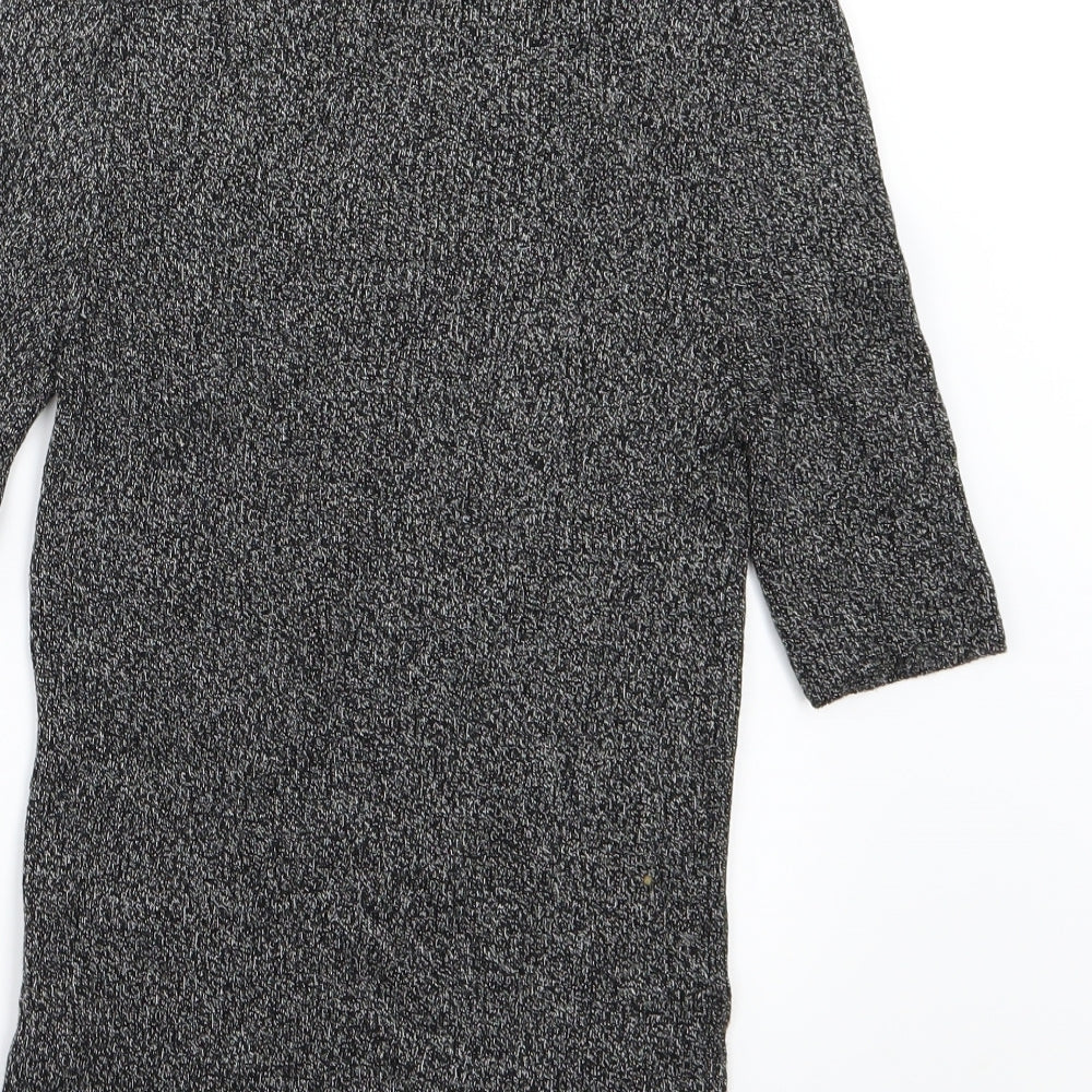 Topshop Womens Grey Knit Pullover Jumper Size S