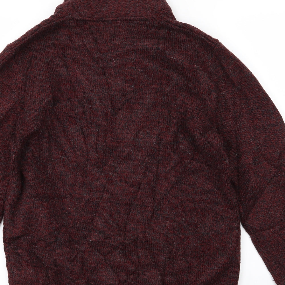 NEXT Mens Red Knit Pullover Jumper Size M